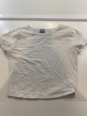 Tilly's White Crewneck T-Shirt Baby Tee